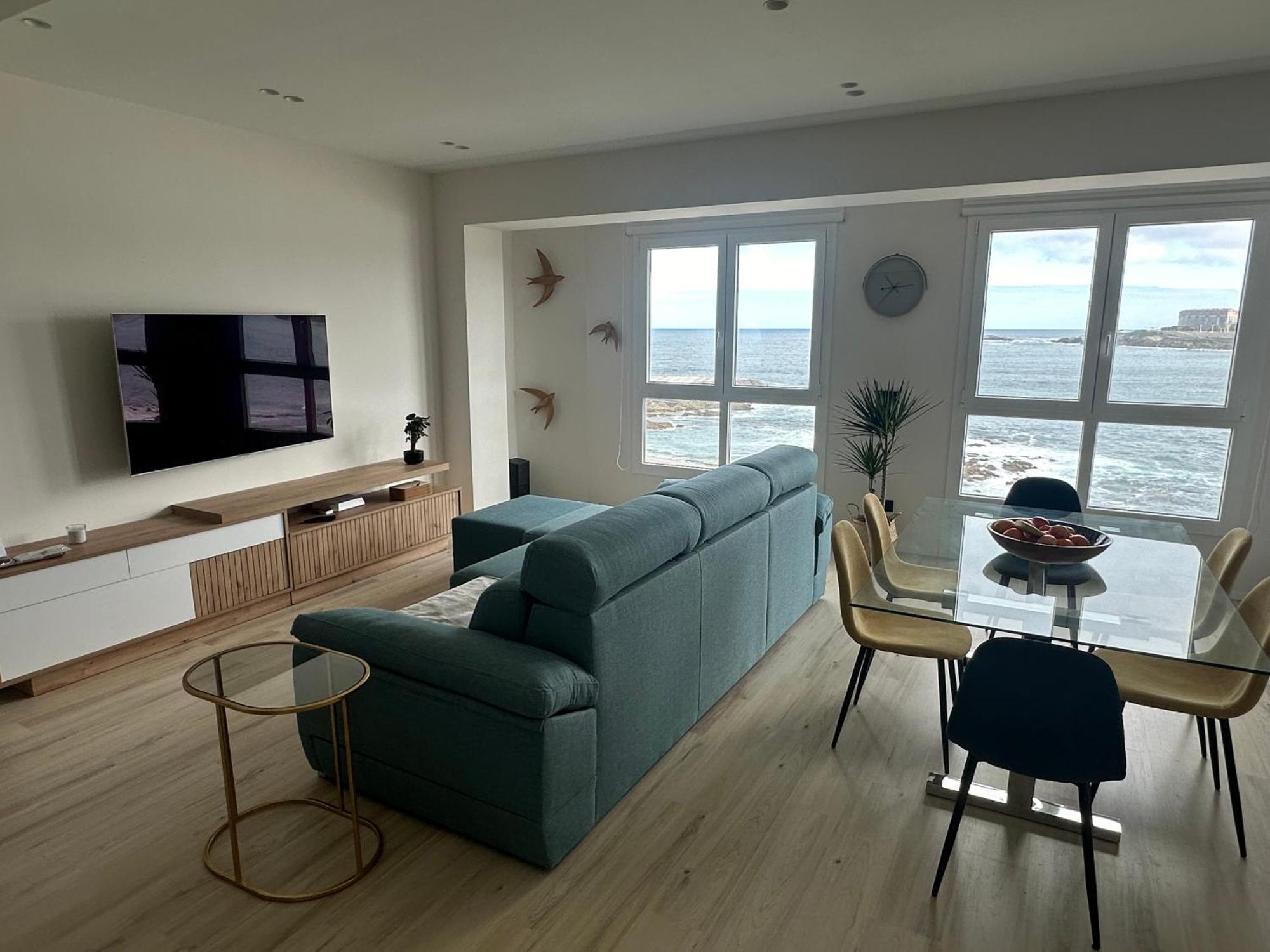 Piso Con Vistas A La Playa De Riazor Appartement A Coruña Buitenkant foto